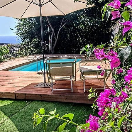 Flat With Panoramic Terrace And Private Pool Mt5X3 Apartment Taormina Luaran gambar