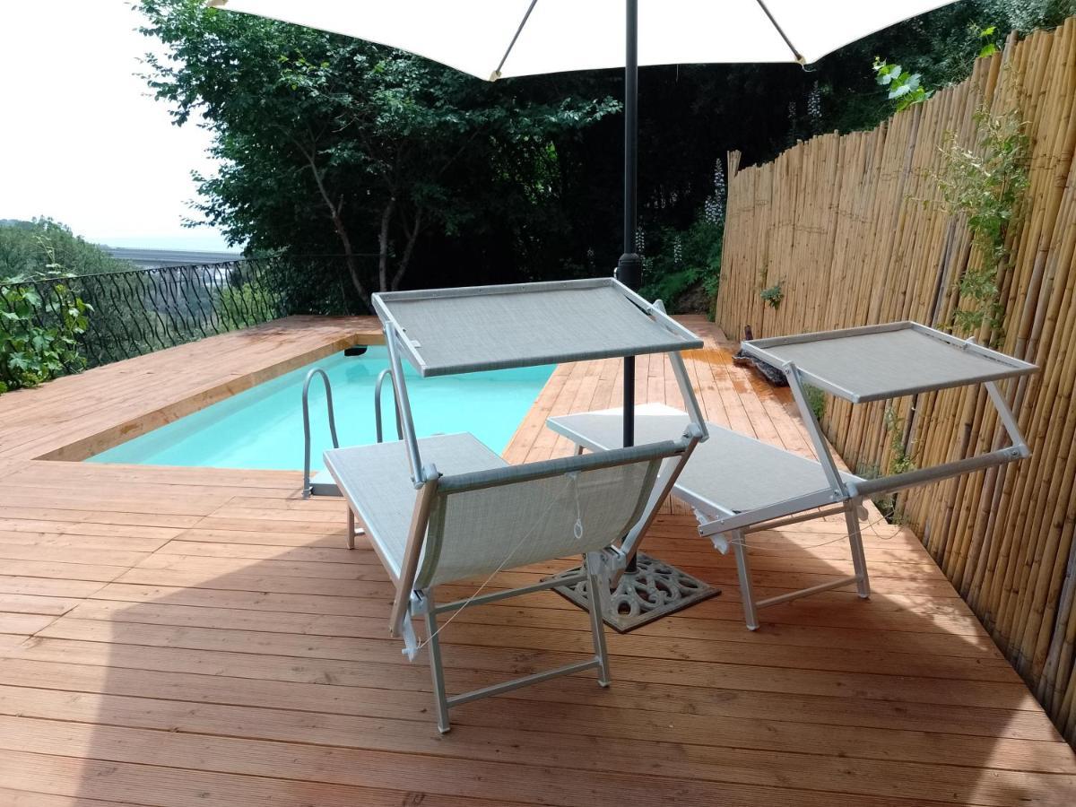 Flat With Panoramic Terrace And Private Pool Mt5X3 Apartment Taormina Luaran gambar