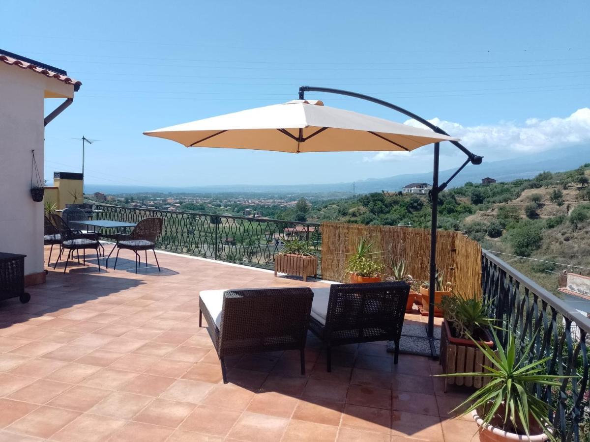 Flat With Panoramic Terrace And Private Pool Mt5X3 Apartment Taormina Luaran gambar